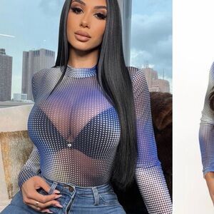 FASHION NOVA - Gone Viral Mesh Bodysuit